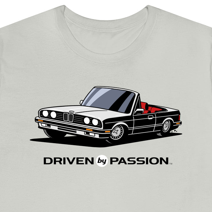 White over Red E30 Convertible T-Shirt (1988-1994)