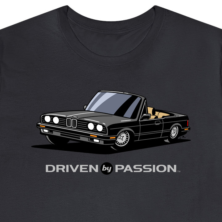 Dark Gray over Tan E30 Convertible T-Shirt (1988-1994)