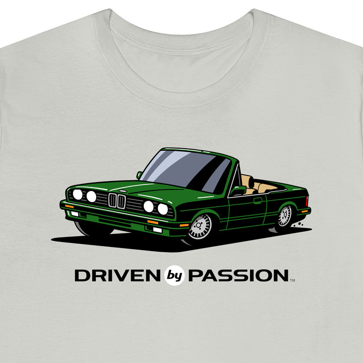 Dark Green over Tan E30 Convertible T-Shirt (1988-1994)