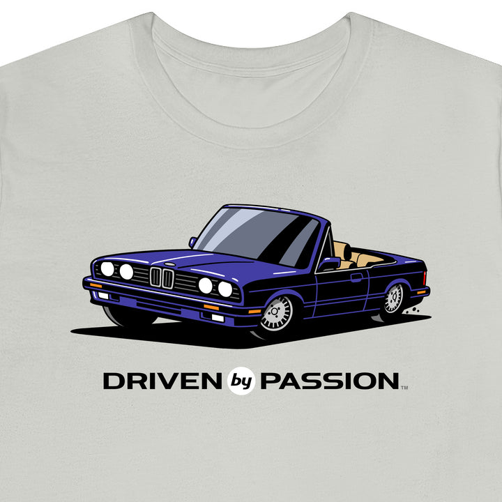 Dark Purple over Tan E30 Convertible T-Shirt (1988-1994)