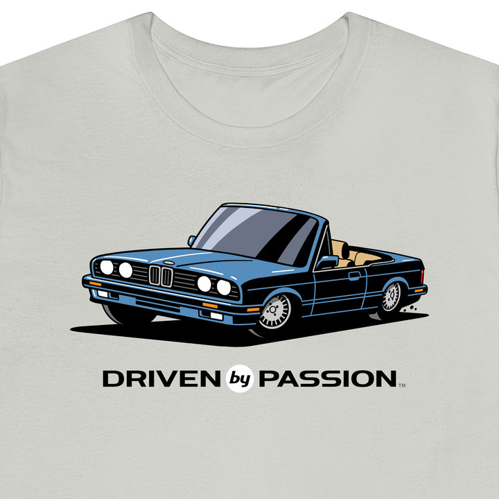 Silver-Blue over Tan E30 Convertible T-Shirt (1988-1994)