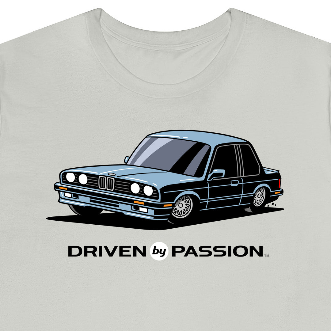 Light Silver-Blue E30 Sport Coupe T-Shirt (1988-1994)