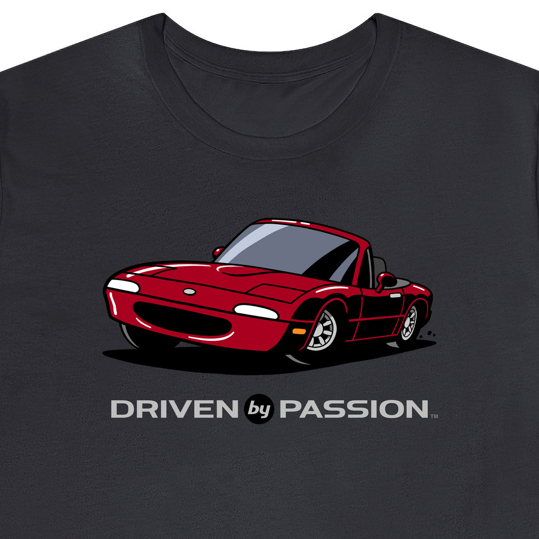 Dark Red over Black NA Miata T-Shirt