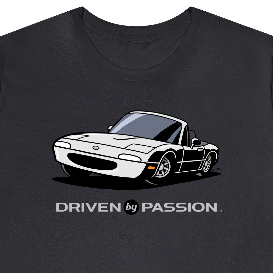 White over Black NA Miata T-Shirt
