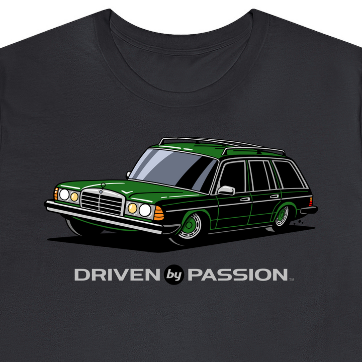 Dark Green S123 Wagon (Hubcap Wheels) T-Shirt