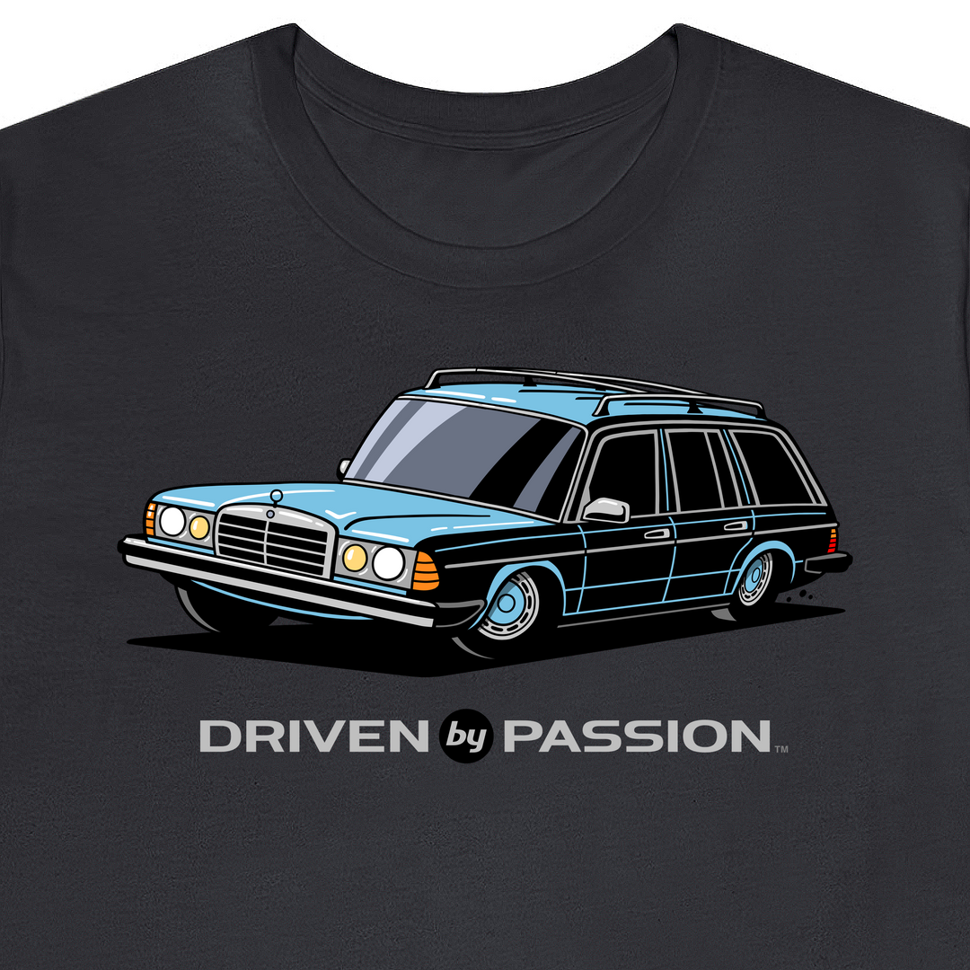 Light Blue S123 Wagon (Hubcap Wheels) T-Shirt