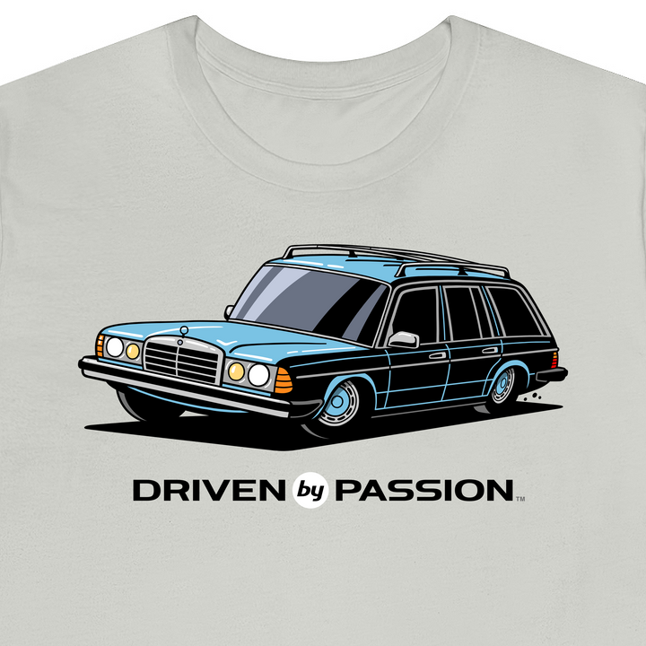 Light Blue S123 Wagon (Hubcap Wheels) T-Shirt