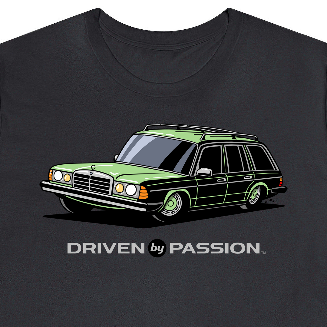 Light Green S123 Wagon (Hubcap Wheels) T-Shirt