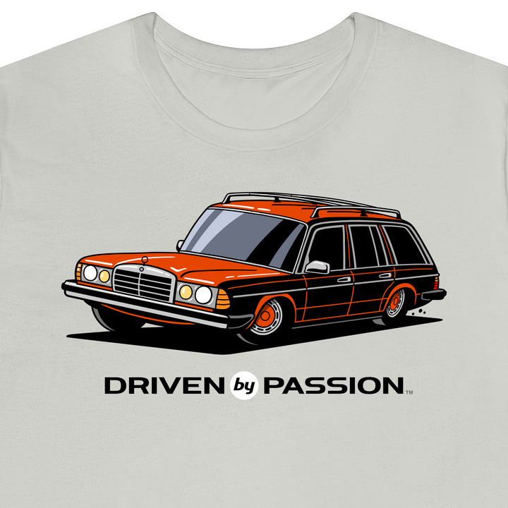 Red-Orange S123 Wagon (Hubcap Wheels) T-Shirt