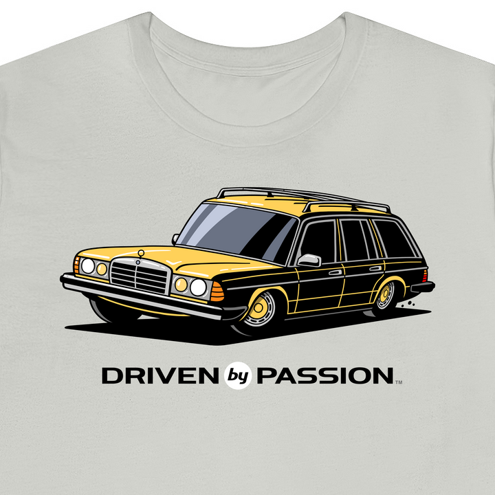 Yellow T123 Wagon (Hubcap Wheels) T-Shirt