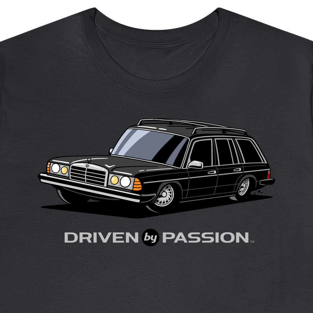 Black S123 Wagon (Bundt Wheels) T-Shirt