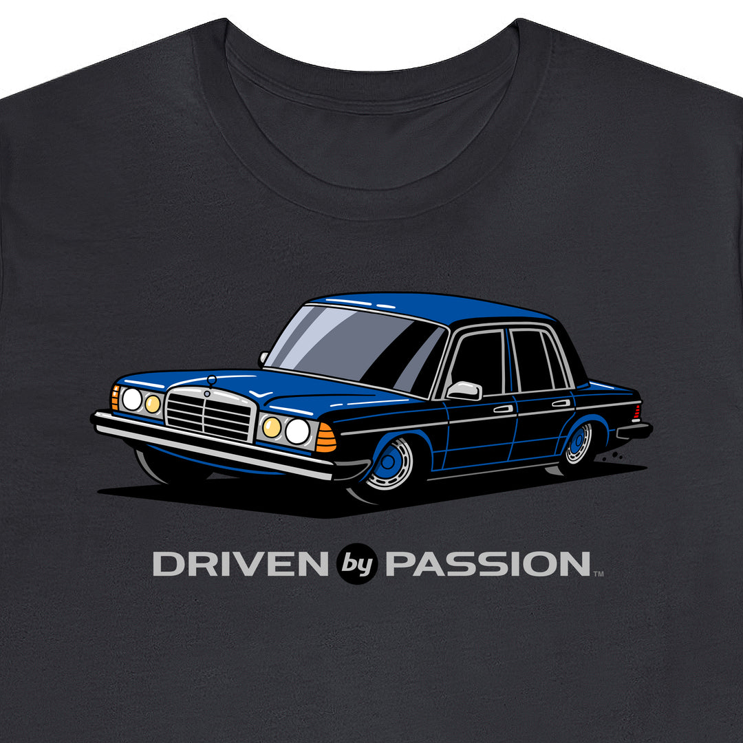 Dark Blue W123 Sedan (Hubcap Wheels) T-Shirt