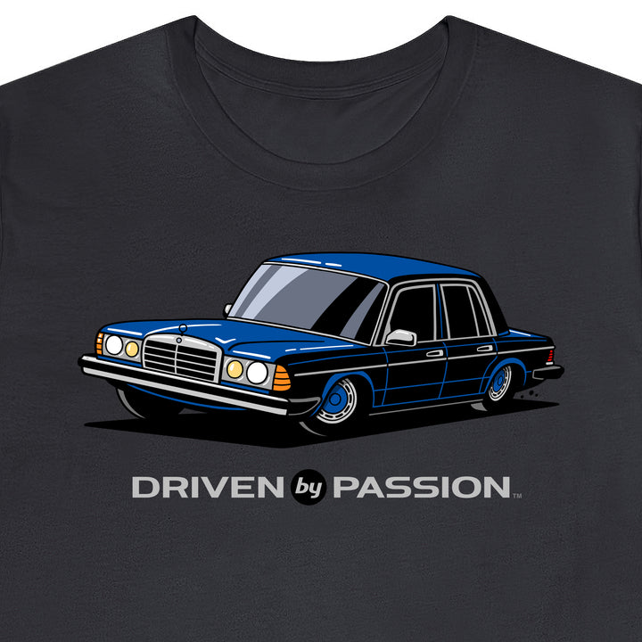 Dark Blue W123 Sedan (Hubcap Wheels) T-Shirt