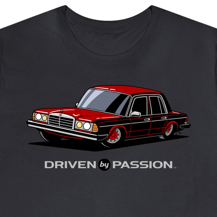 Dark Red W123 Sedan (Hubcap Wheels) T-Shirt