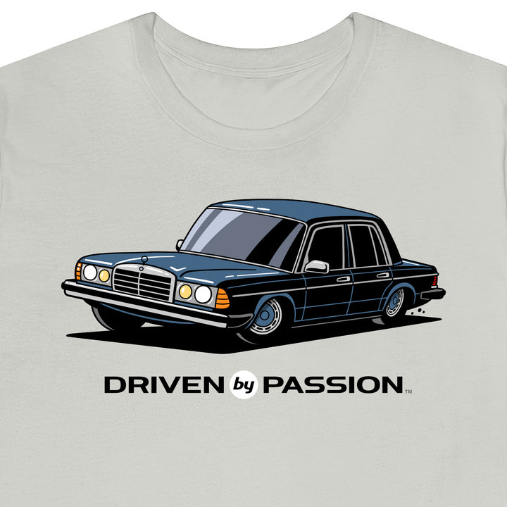 Dark Silver-Blue W123 Sedan (Hubcap Wheels) T-Shirt