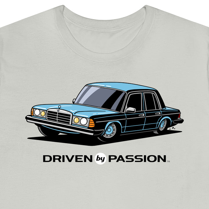 Light Blue W123 Sedan (Hubcap Wheels) T-Shirt