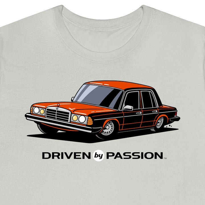 Red-Orange W123 Sedan (Bundt Wheels) T-Shirt