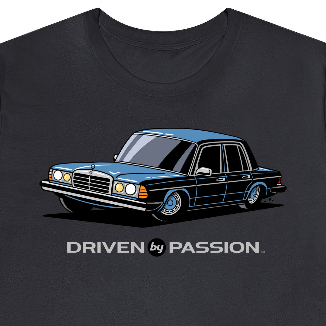 Silver-Blue W123 Sedan (Hubcap Wheels) T-Shirt