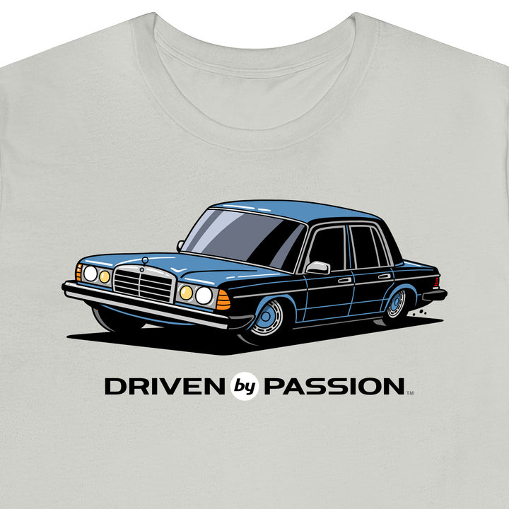 Silver-Blue W123 Sedan (Hubcap Wheels) T-Shirt